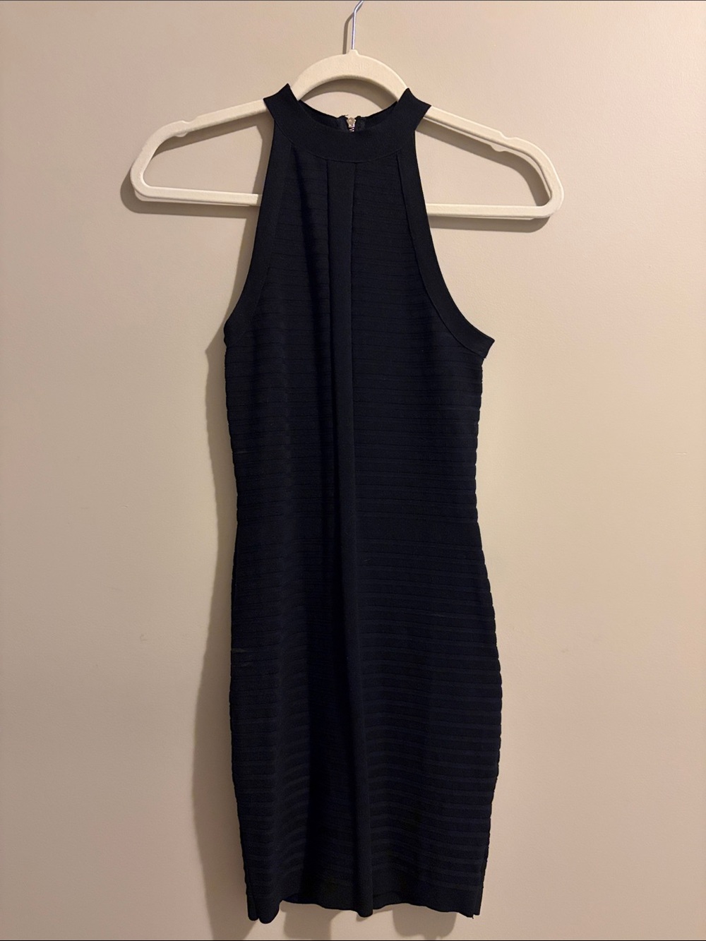 2000s Guess Black Halter Bandage Dress